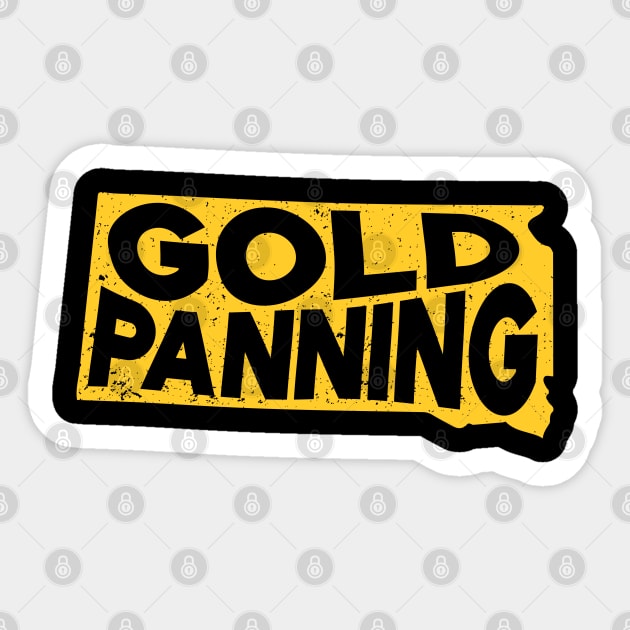 Gold Rush Panner Mining Gold Digger Gold Panning Sticker by IngeniousMerch